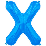 Letter A to Z  Blue Foil Balloon - 34"  (Choose your Letter)