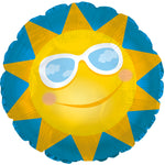 Sun with glasses 9" | 2 per package