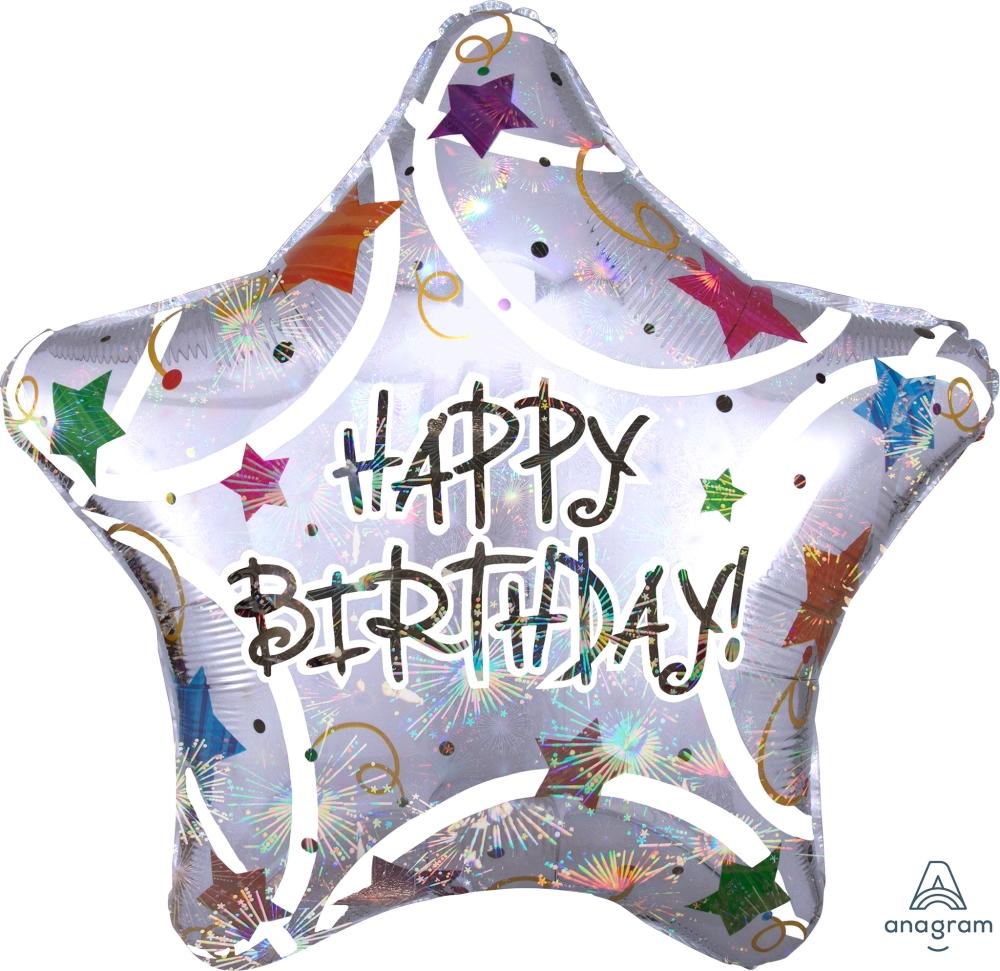 
            
                Load image into Gallery viewer, Happy Birthday Stars Jumbo Balloon
            
        