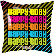 Many B-Days Gellibean Neon Balloon 18"