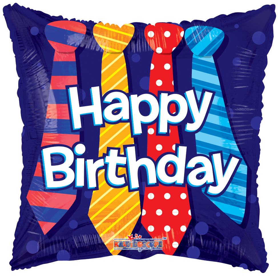 
            
                Load image into Gallery viewer, Happy Birthday Ties Balloon 18&amp;quot;
            
        