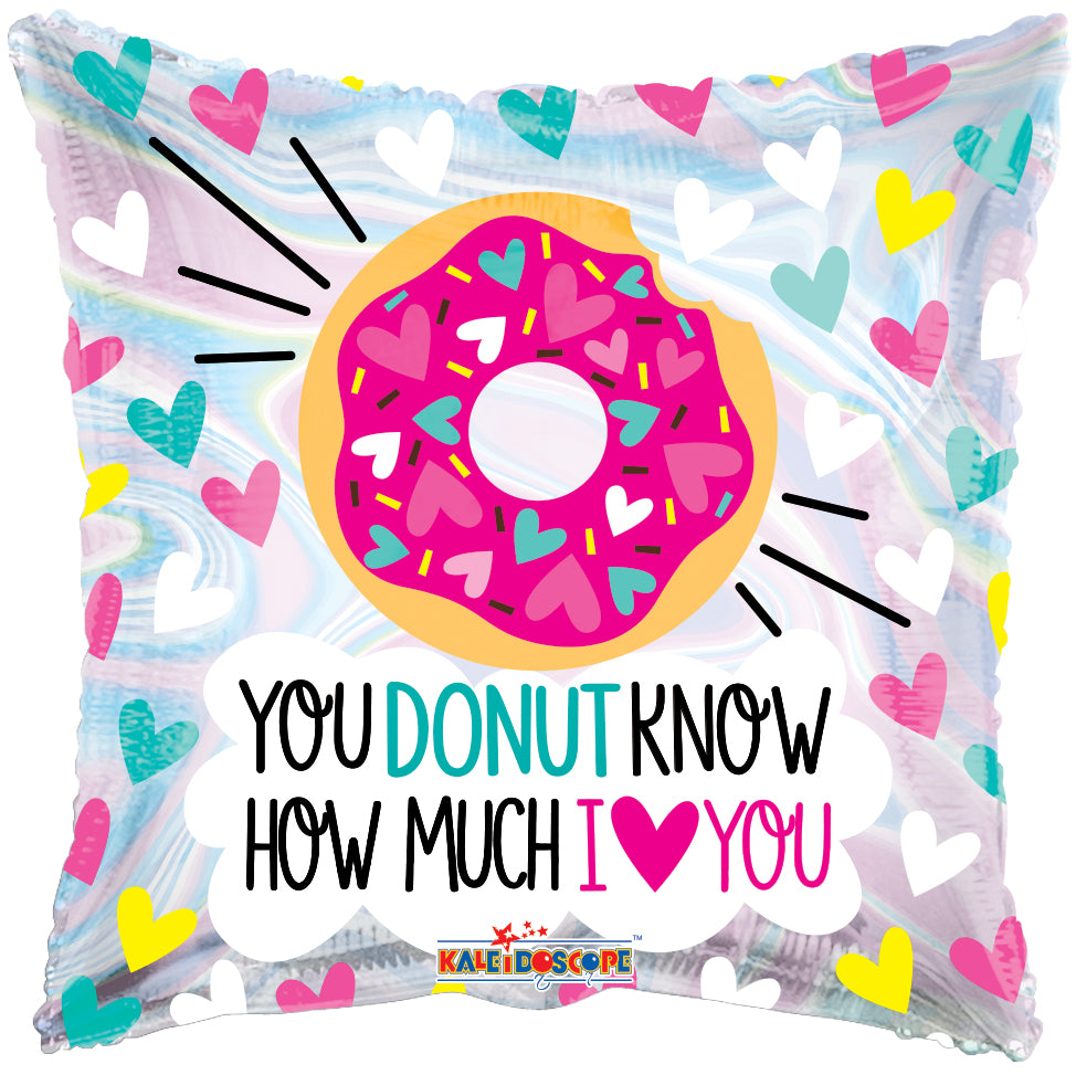 Donut Love Holographic Foil Balloon 18" Single Pack