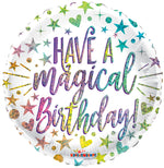 Have A Magical Birthday Rainbow Holographic Foil Balloon 18"