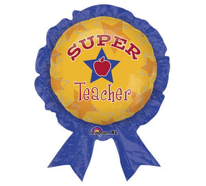 
            
                Load image into Gallery viewer, Super Teacher Award Ribbon Balloon 30&amp;quot;
            
        