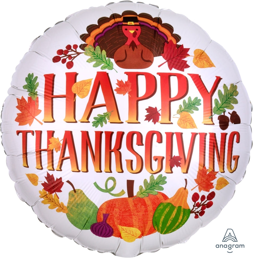 Thanksgiving Turkey Mylar 18"