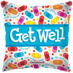 Get Well Bandaids Balloon 18
