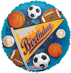 Birthday Sports Pennant – Single Pack