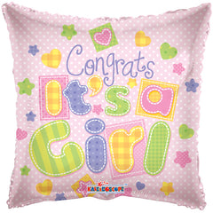 Congrats It's A Girl Balloon 18