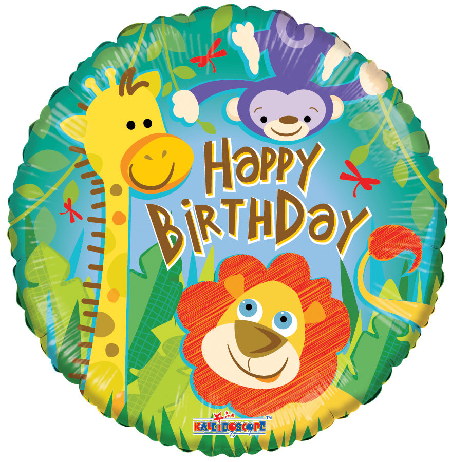Birthday Jungle Balloon 18"