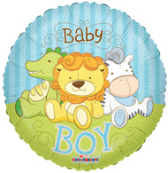 Baby Boy Jungle Animals Balloon 18"
