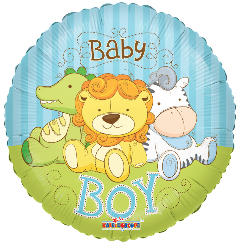 Baby Boy Jungle Animals Balloon 18"