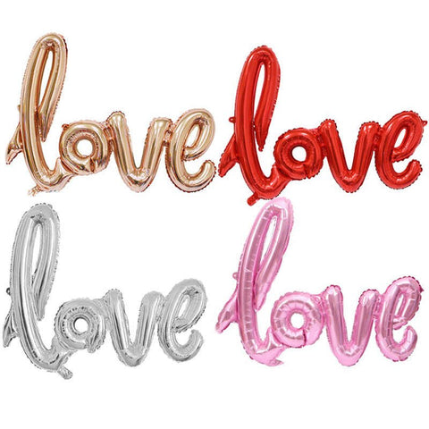 Love Script Foil Balloon - 36