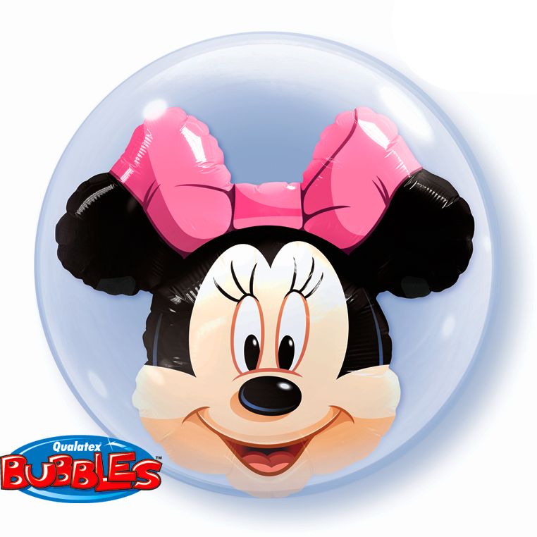 Double Bubble Balloon Minnie Mouse 24"