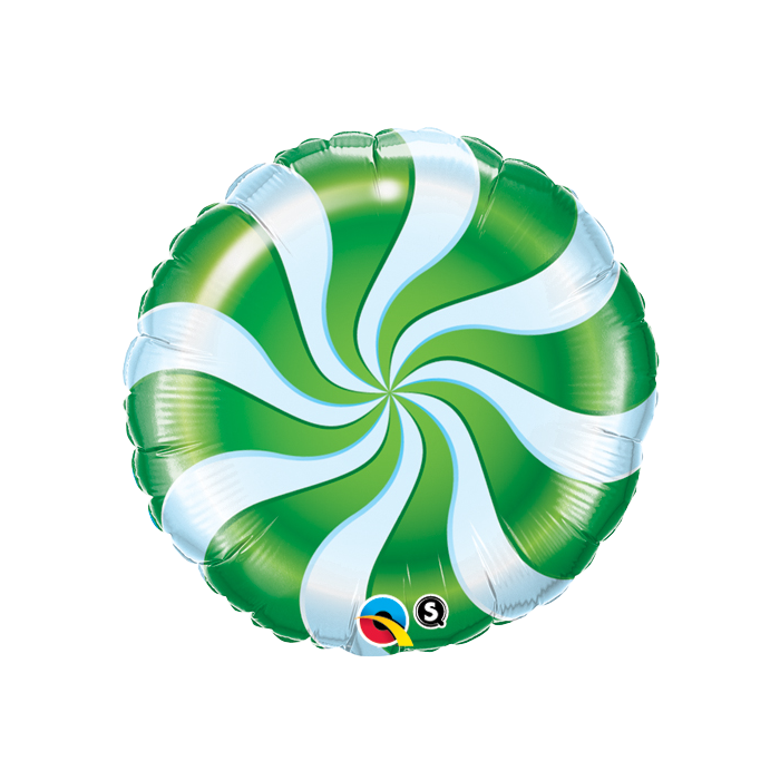 Candy Swirls Green 18"