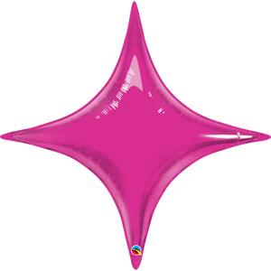 Starpoint - Four Point Star Foil Balloon 14" in - 20" in - 40" in each (Choose your color and size)
