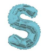 Letters A to Z Blue Foil Balloon - 14" in each. (Choose your letter)