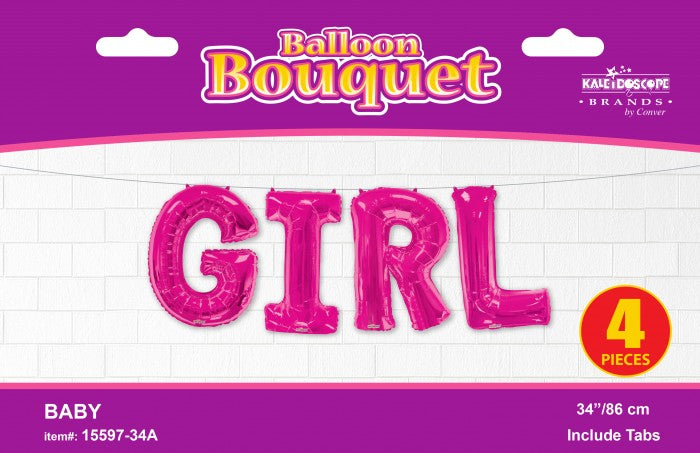 34″ Bouquet Girl Pink – Assortment 4 Pcs