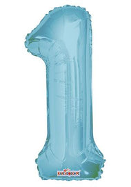Numbers 0 To 9 Light Blue - 14" in (Choose your Letter)