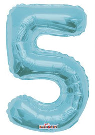 Numbers 0 To 9 Light Blue - 14" in (Choose your Letter)