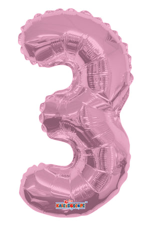 
            
                Load image into Gallery viewer, Numbers 0 to 9 Light Pink Foil Balloon 14&amp;quot;in (Chose Your Number)
            
        