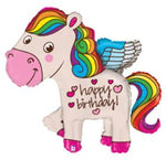 Rainbow Birthday Pony 45"