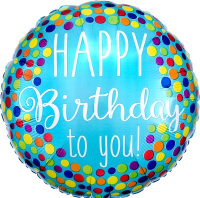 Happy Birthday To You Dots 17"
