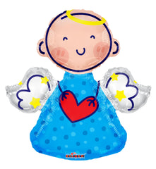 Angel Blue Shape Balloon 28