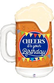 Cheers Birthday Beer 34"