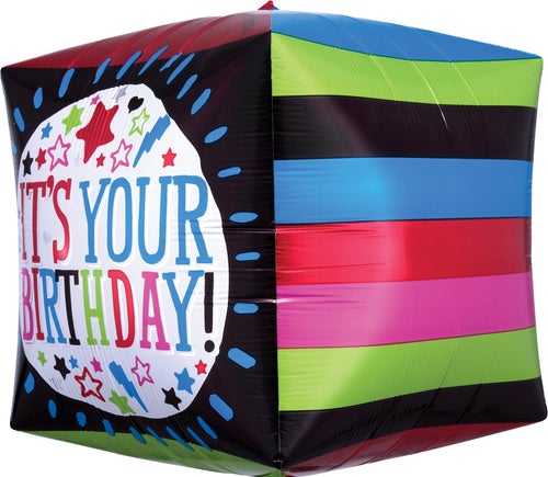 It's Your Birthday Sketchy Cubez 15"