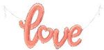 Love with Heart Rose Gold 47"