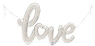 Love Script Silver 47"