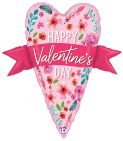 Watercolor Valentine Banner Heart 29