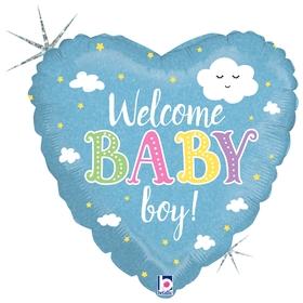 Welcome Baby Boy 18"