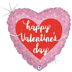 Valentine Confetti Hearts 18"