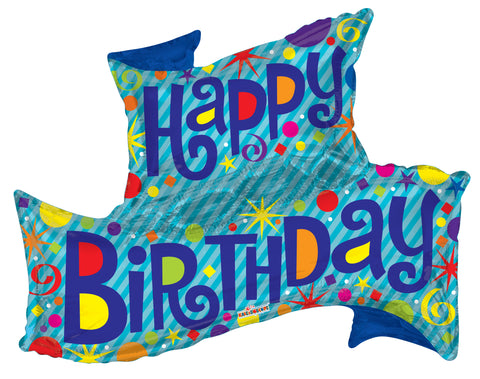 Birthday Banner Shape - Single Pack 36