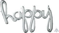 Phrase Happy Silver 39"