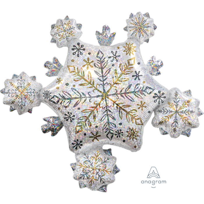 Holographic Snowflake Cluster 32"