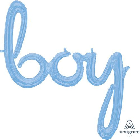 Boy Scrip Letter Blue 29