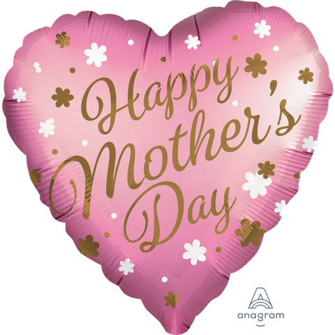 Mom's Day Satin Daisys Heart 28