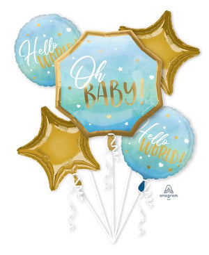 
            
                Load image into Gallery viewer, Bouquet Blue Baby Boy MultiBalloon
            
        