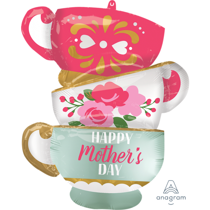 Mother's Day Satin Tea Cups 30"