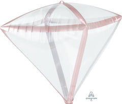 Rose Gold Trim Diamond 17