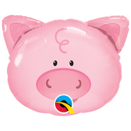 Playful Pig Shaped Foil Balloon | 2 per package - 14" in each.