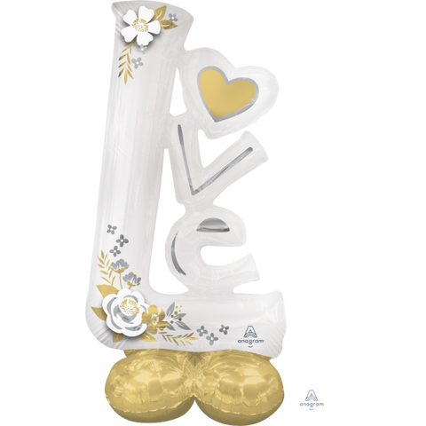 Airloonz Wedding Love White 58