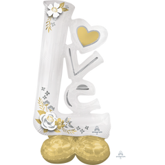Airloonz Wedding Love White 58