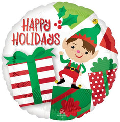 Happy Holidays Adorable Elf Flat 18