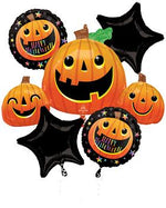 Smiley Halloween Pumpkins 35"