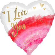 Geode Watercolor Love 17"