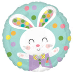Spotted Easter Bunny Mylar 28"