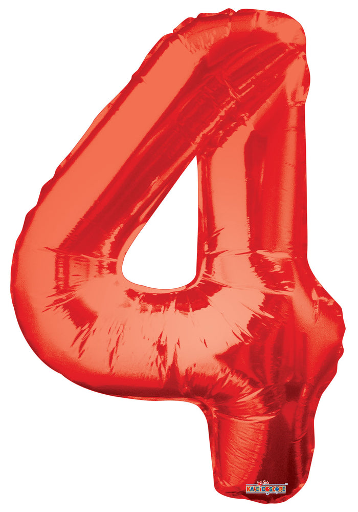 
            
                Load image into Gallery viewer, Numbers 0 to 9 Red Foil Balloon 34&amp;quot; in each (Choose your number)
            
        